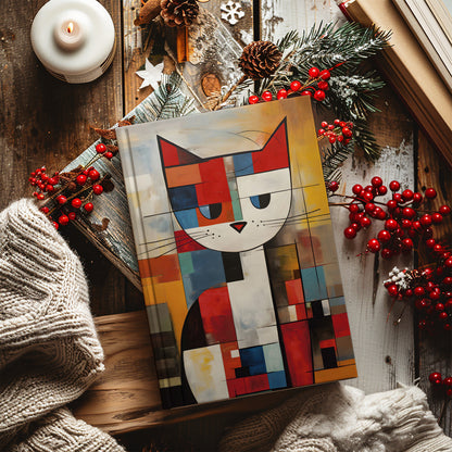 Journal à couverture rigide Mondrian Cat
