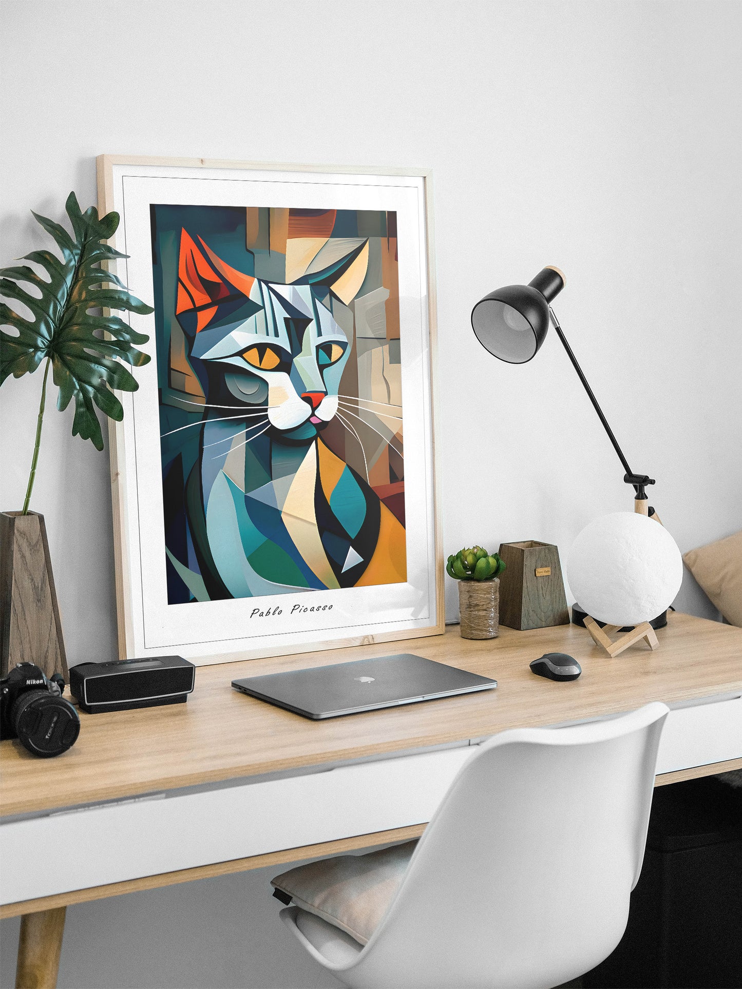 Picasso Cat print | Different sizes and canvas - The Hue Map