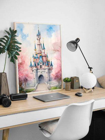 Disney Castle print | Different sizes and canvas - The Hue Map