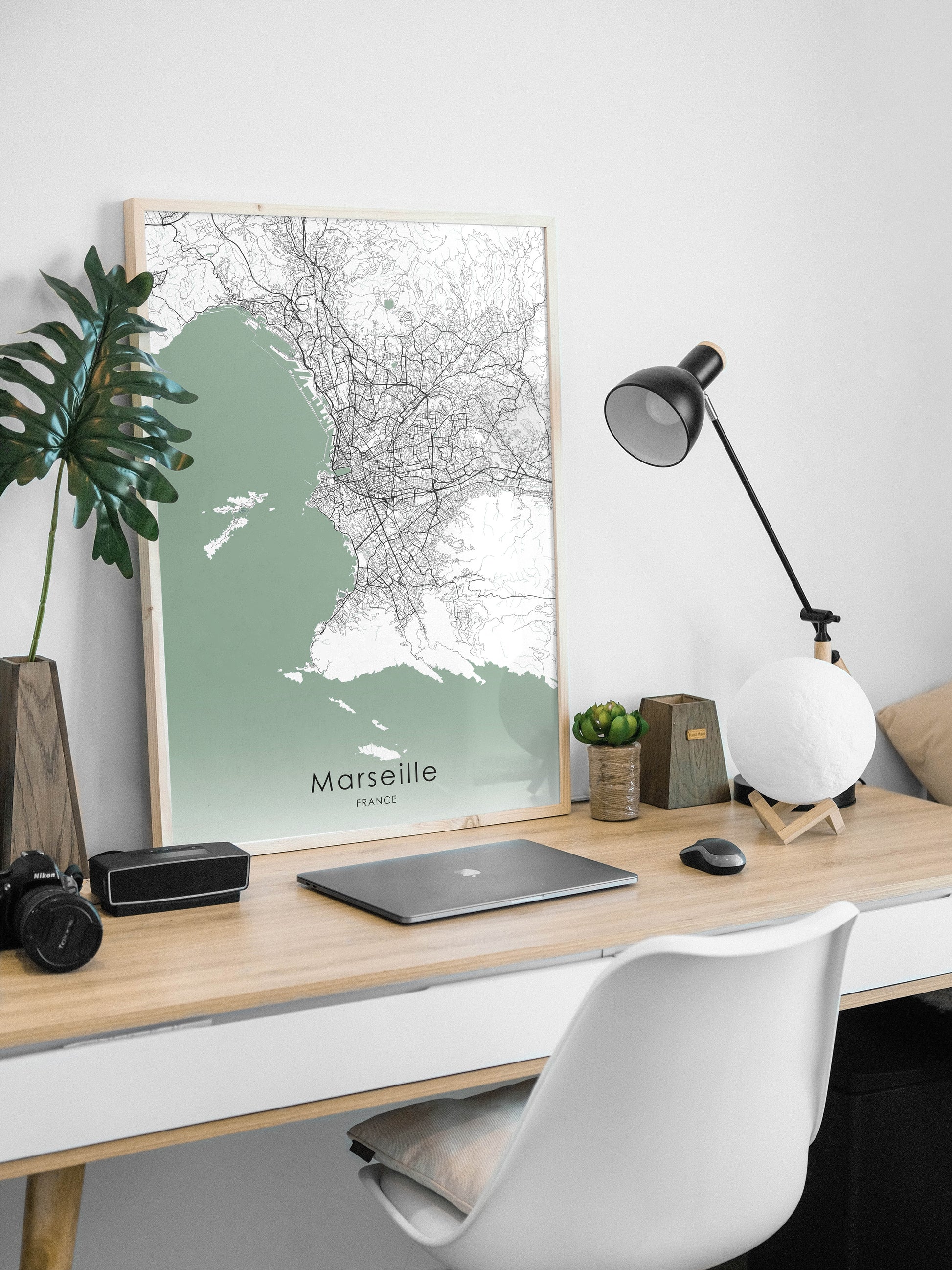 Marseille City print | France canvas wall art - The Hue Map