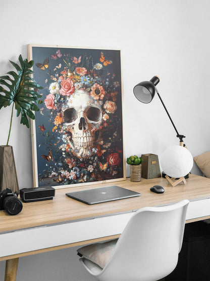 Flowers, Skulls & Butterflies Wall Art