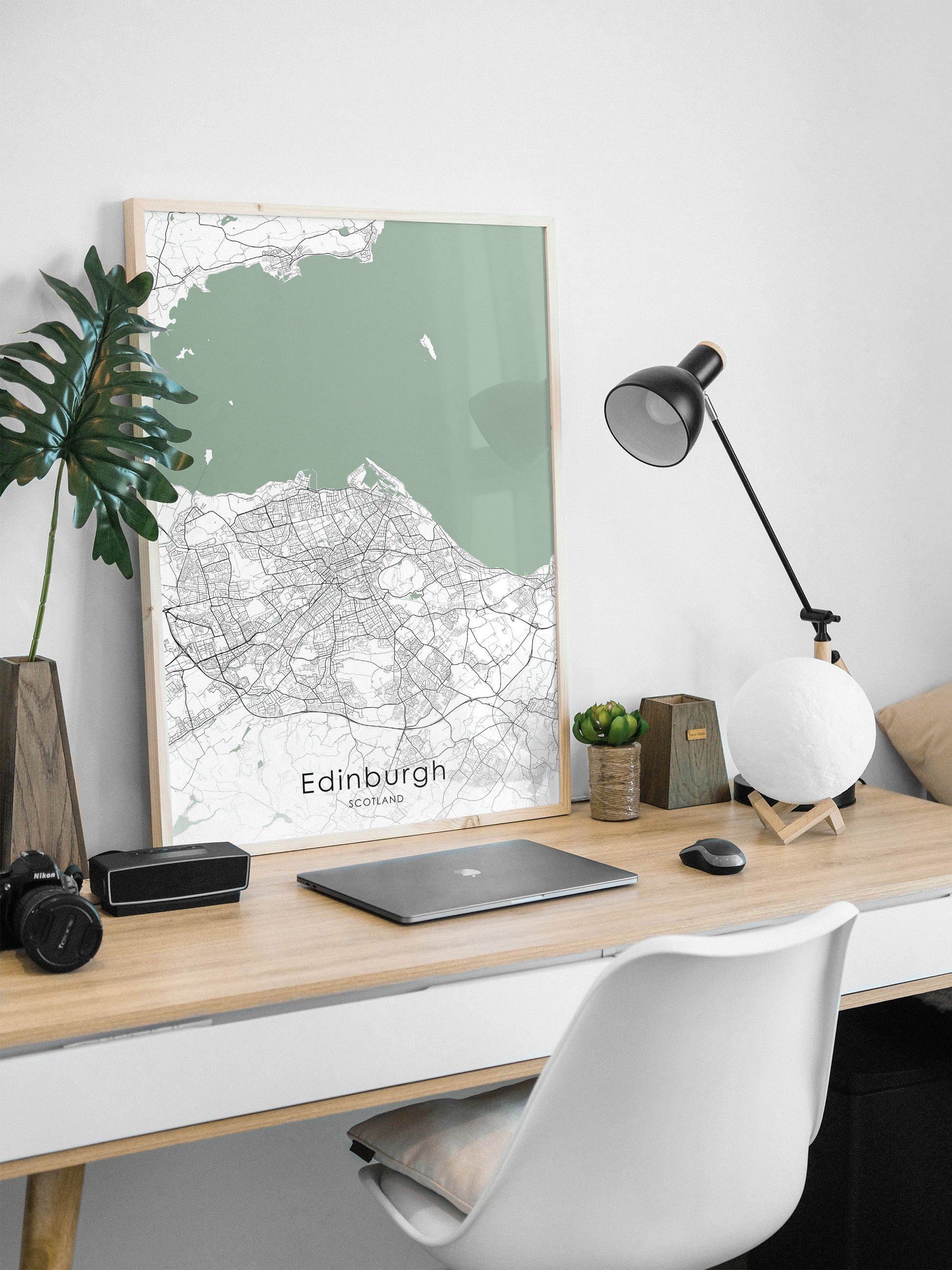 Edinburgh map print | Different sizes and canvas - The Hue Map