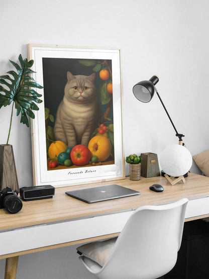 Fernando Botero Cat portrait | Different sizes and canvas - The Hue Map