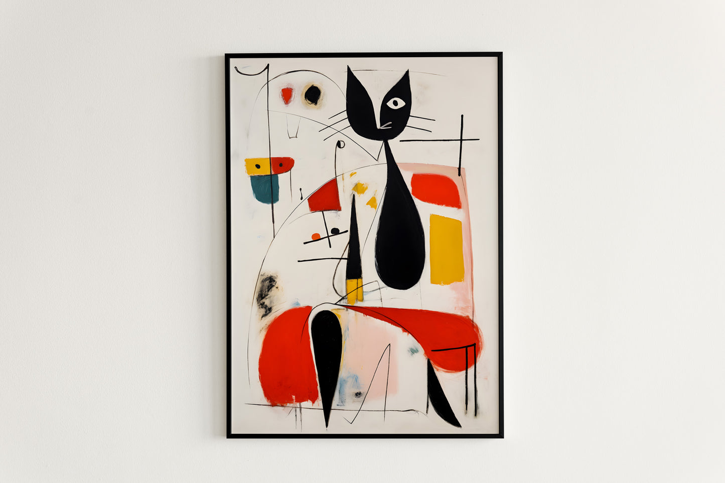 Joan Miro woman wall art in different sizes and frame options or canvas