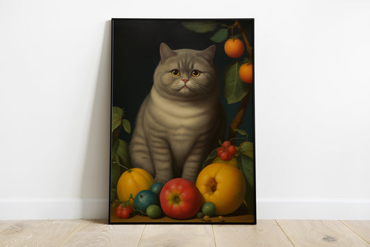 Fernando Botero Cat portrait | Different sizes and canvas