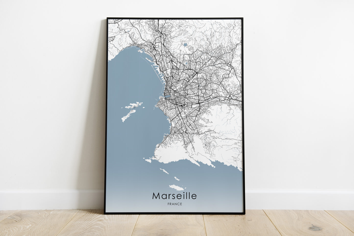 Marseille City print | France canvas wall art - The Hue Map