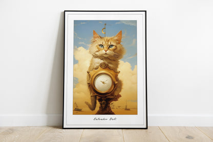 Salvador Dali cat print | Different sizes - The Hue Map