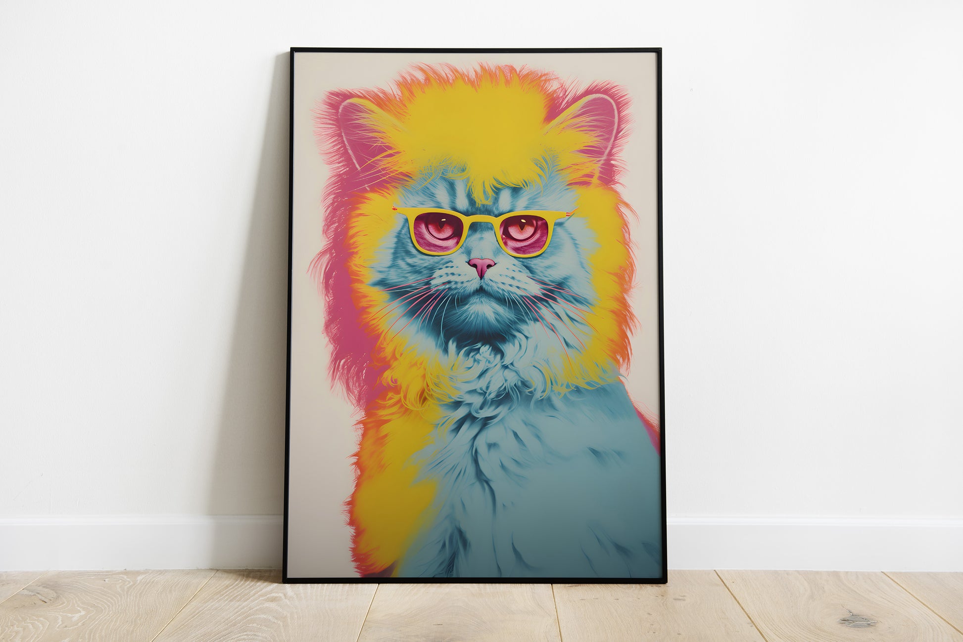 Andy Warhol Cat print | Different sizes and canvas - The Hue Map