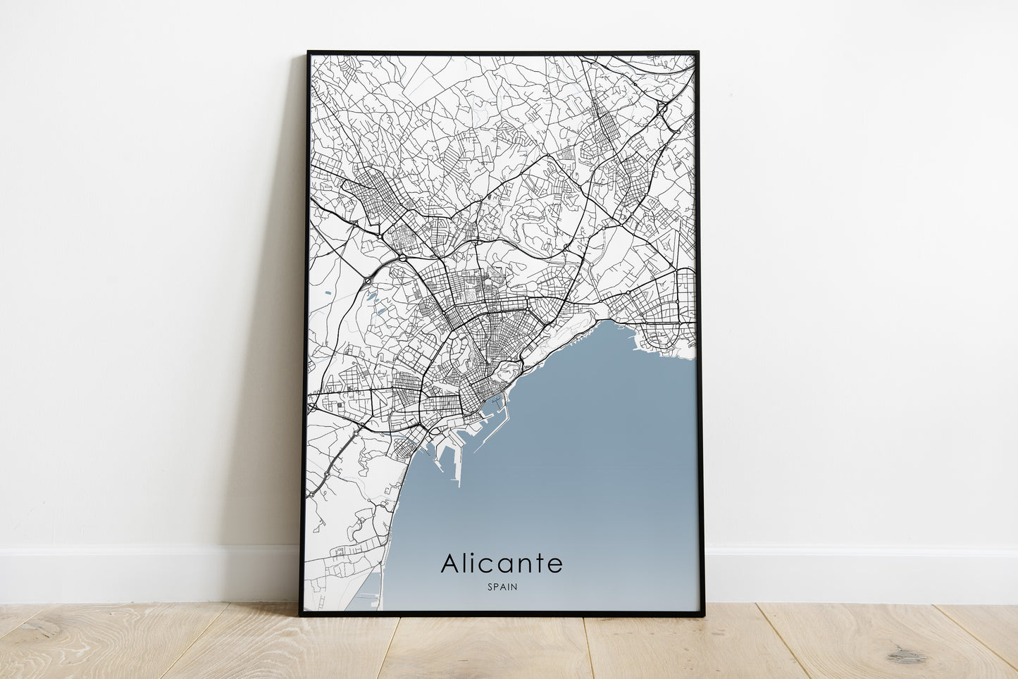 Alicante map print | Different sizes - The Hue Map