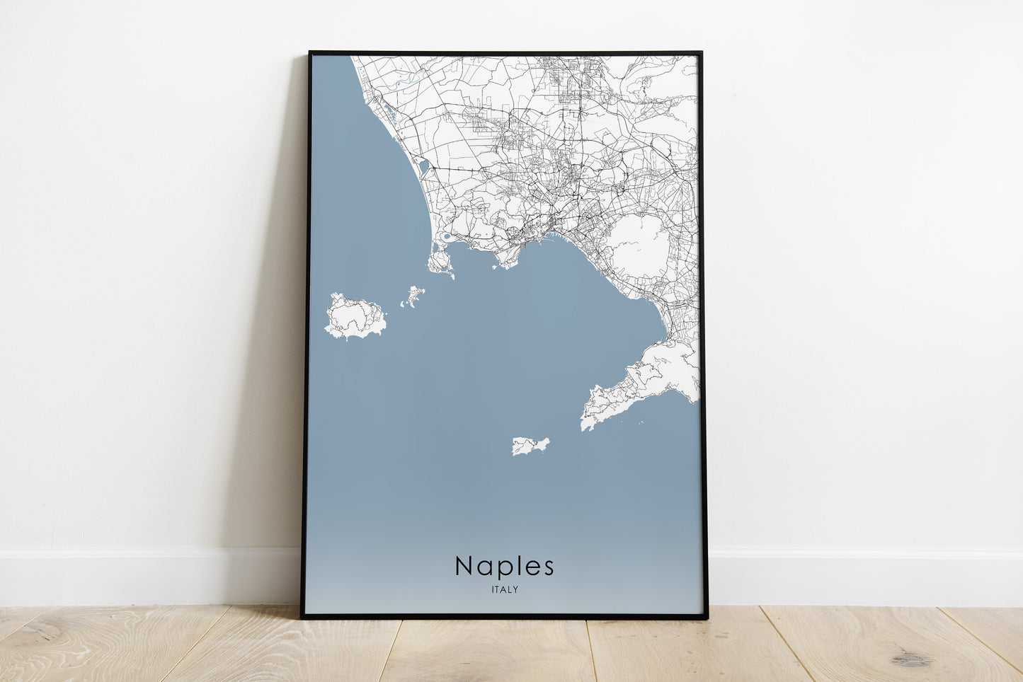 Naples City print | Amalfi coast poster - The Hue Map