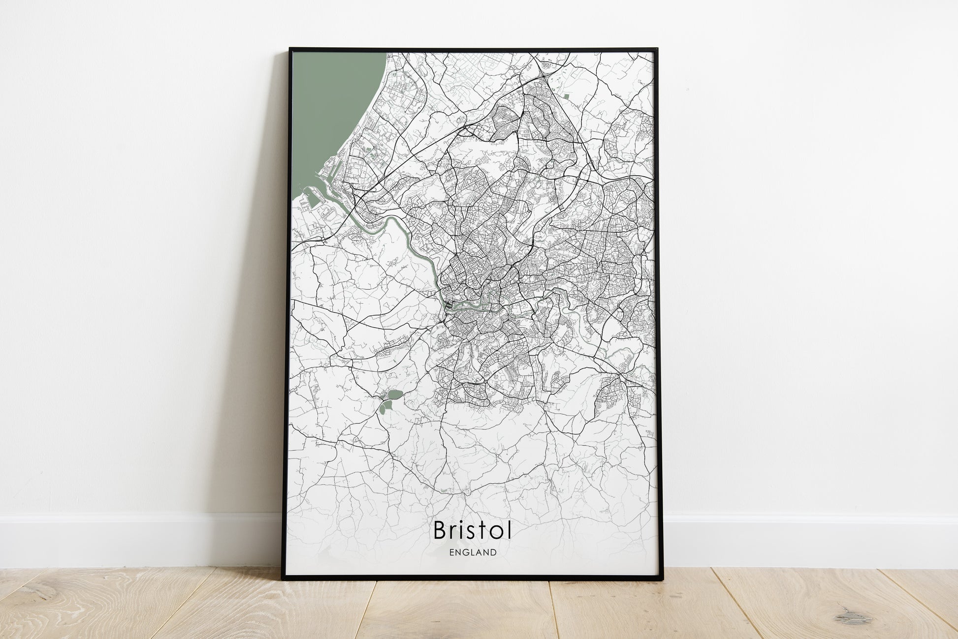 Bristol City Map print | England travel poster - The Hue Map