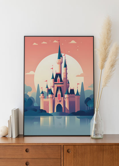 Disney Castle print | Different sizes - The Hue Map