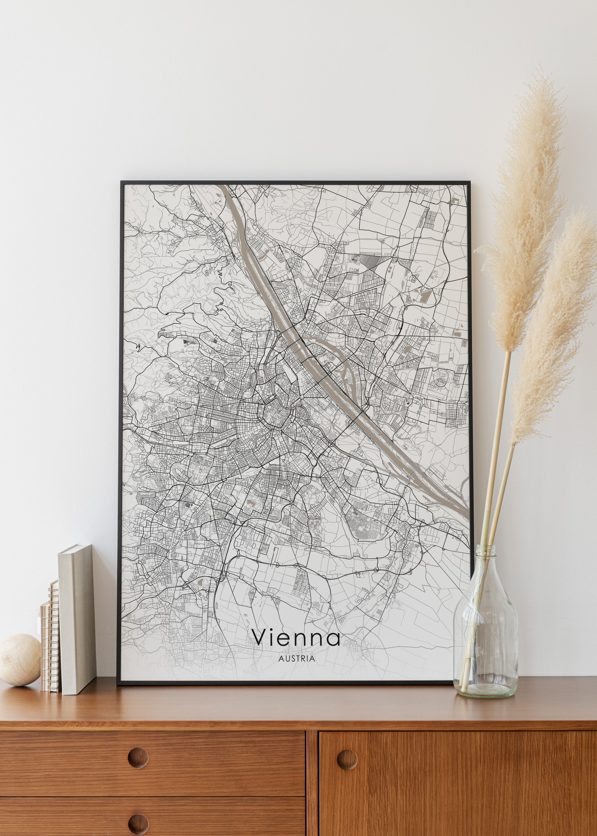 Vienna print | Different colors and canvas - The Hue Map