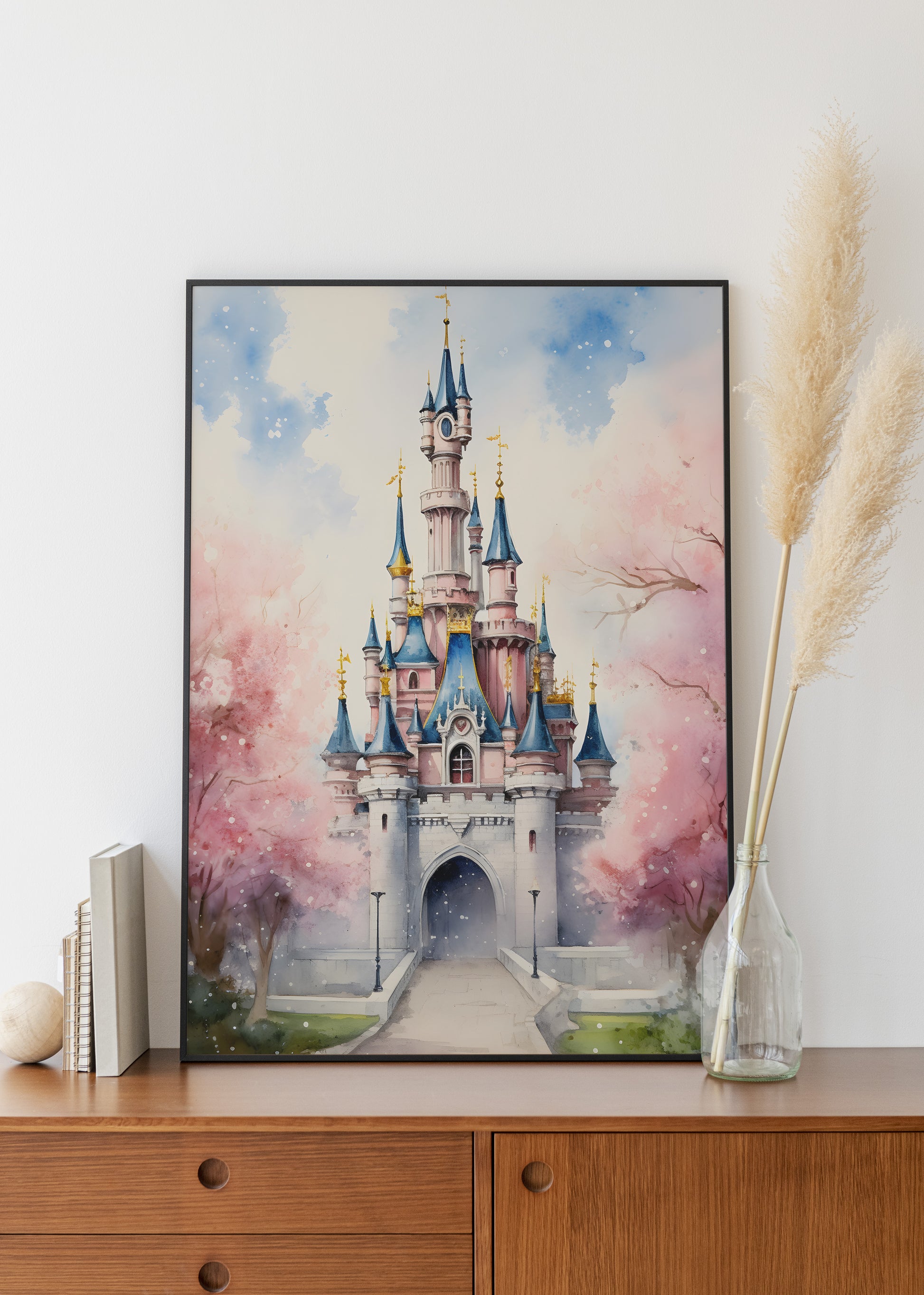 Disney Castle print | Different sizes and canvas - The Hue Map