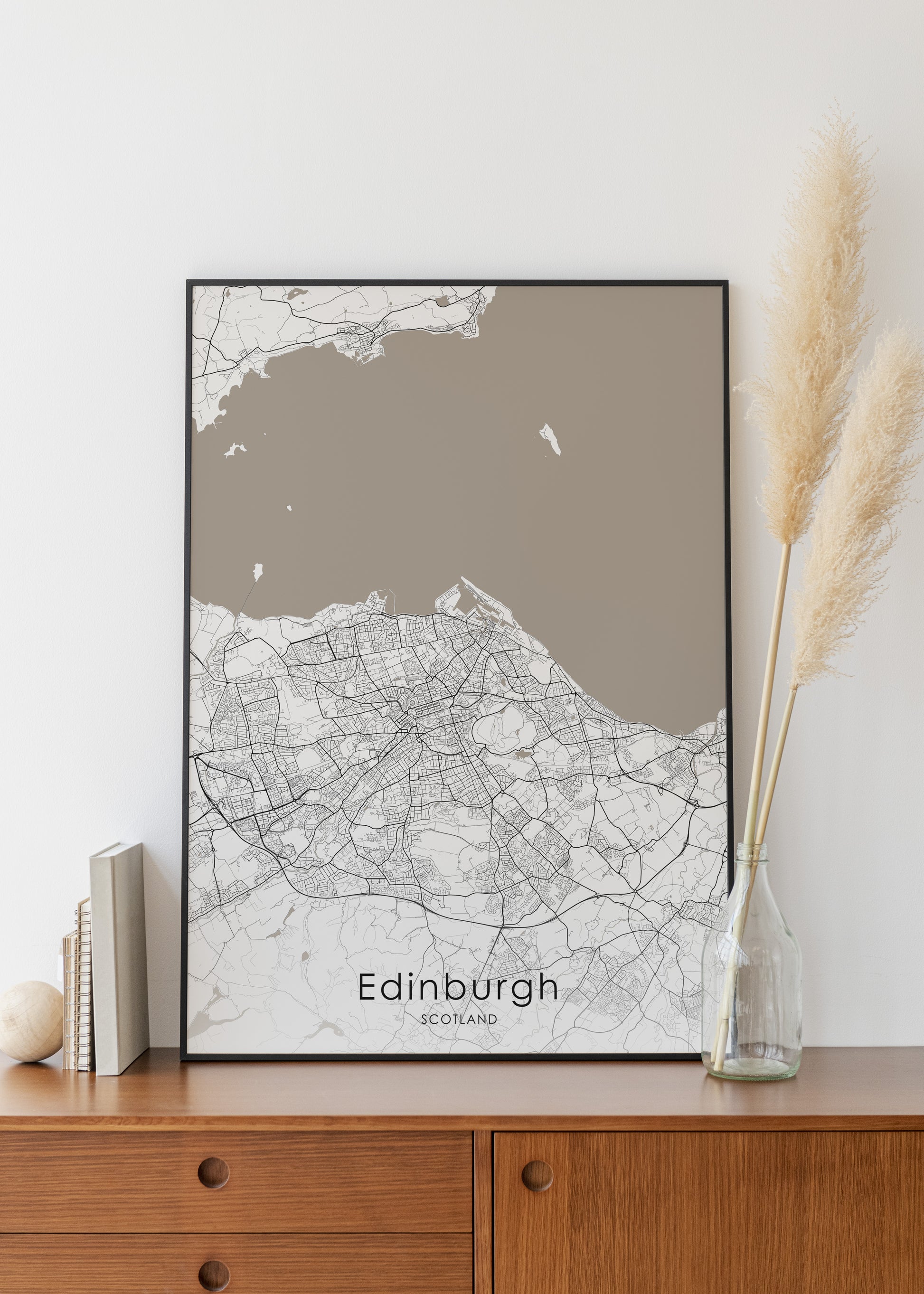 Edinburgh map print | Different sizes and canvas - The Hue Map