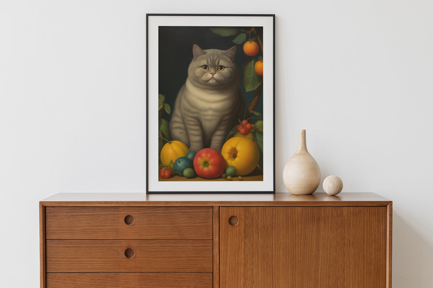 Fernando Botero Cat portrait | Different sizes and canvas - The Hue Map