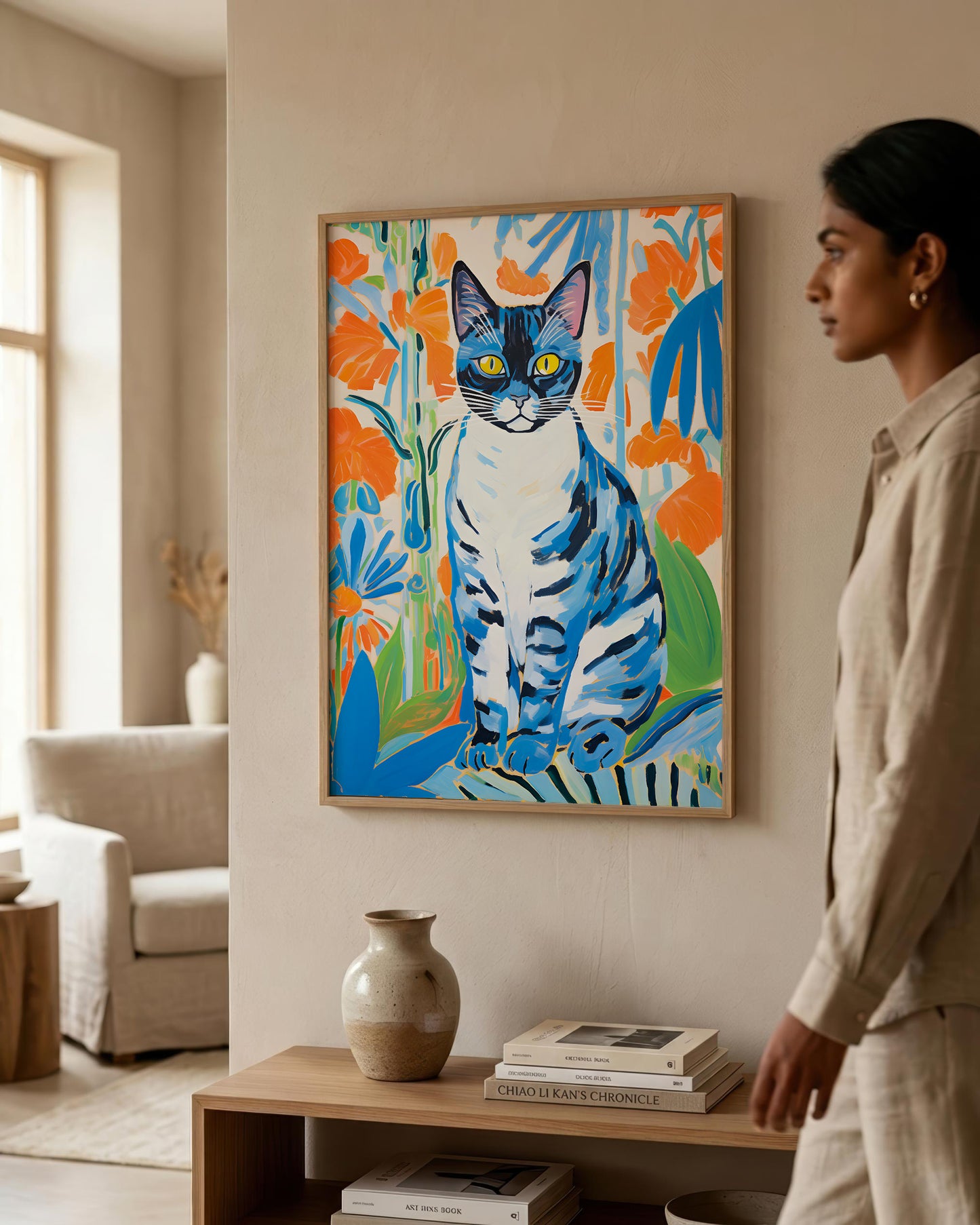 Matisse Blue Cat Wall Art | Fine Art Print