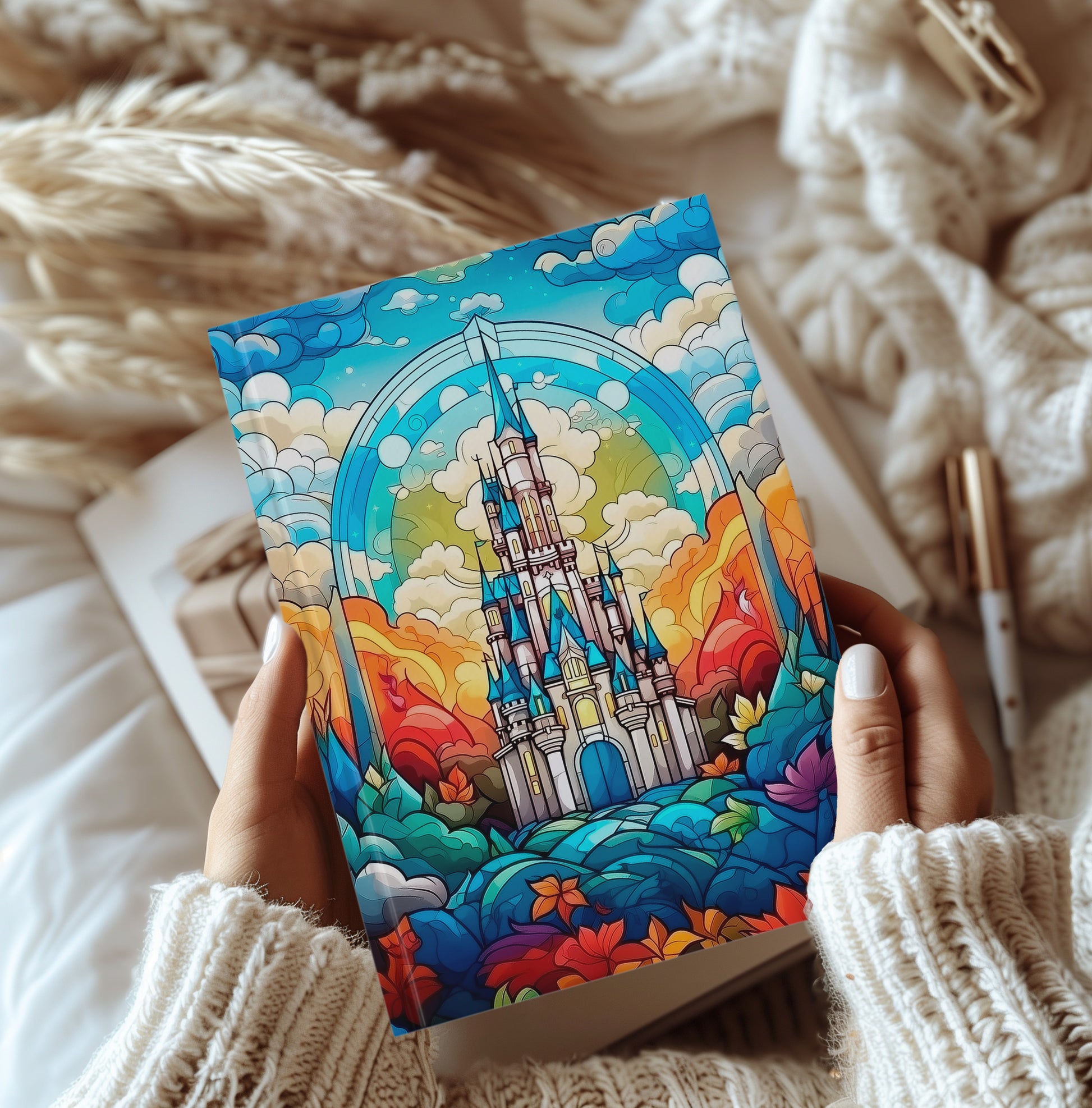 Disney castle hardback journal.