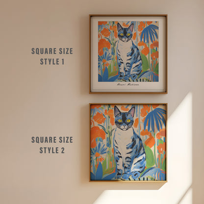 Matisse Cat print | Different sizes and canvas - The Hue Map