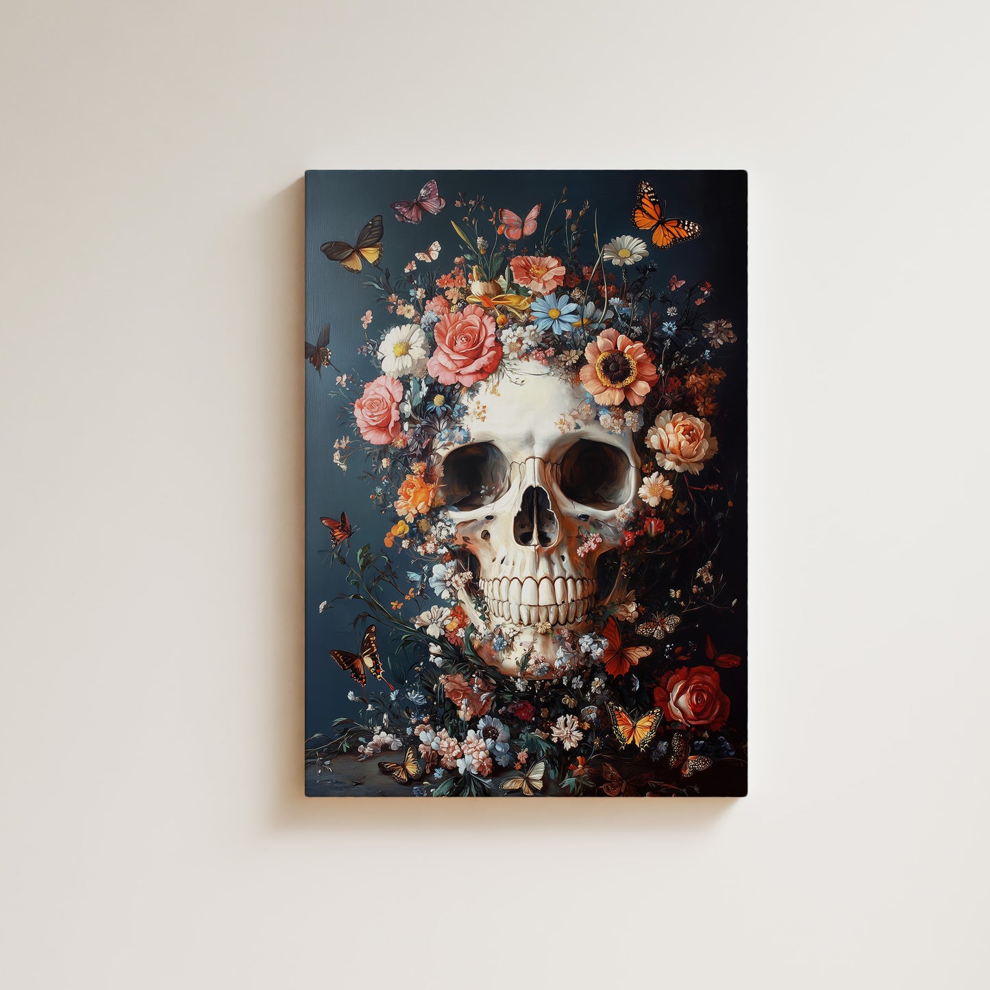 Flowers, Skulls & Butterflies Wall Art