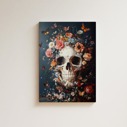 Flowers, Skulls & Butterflies Wall Art