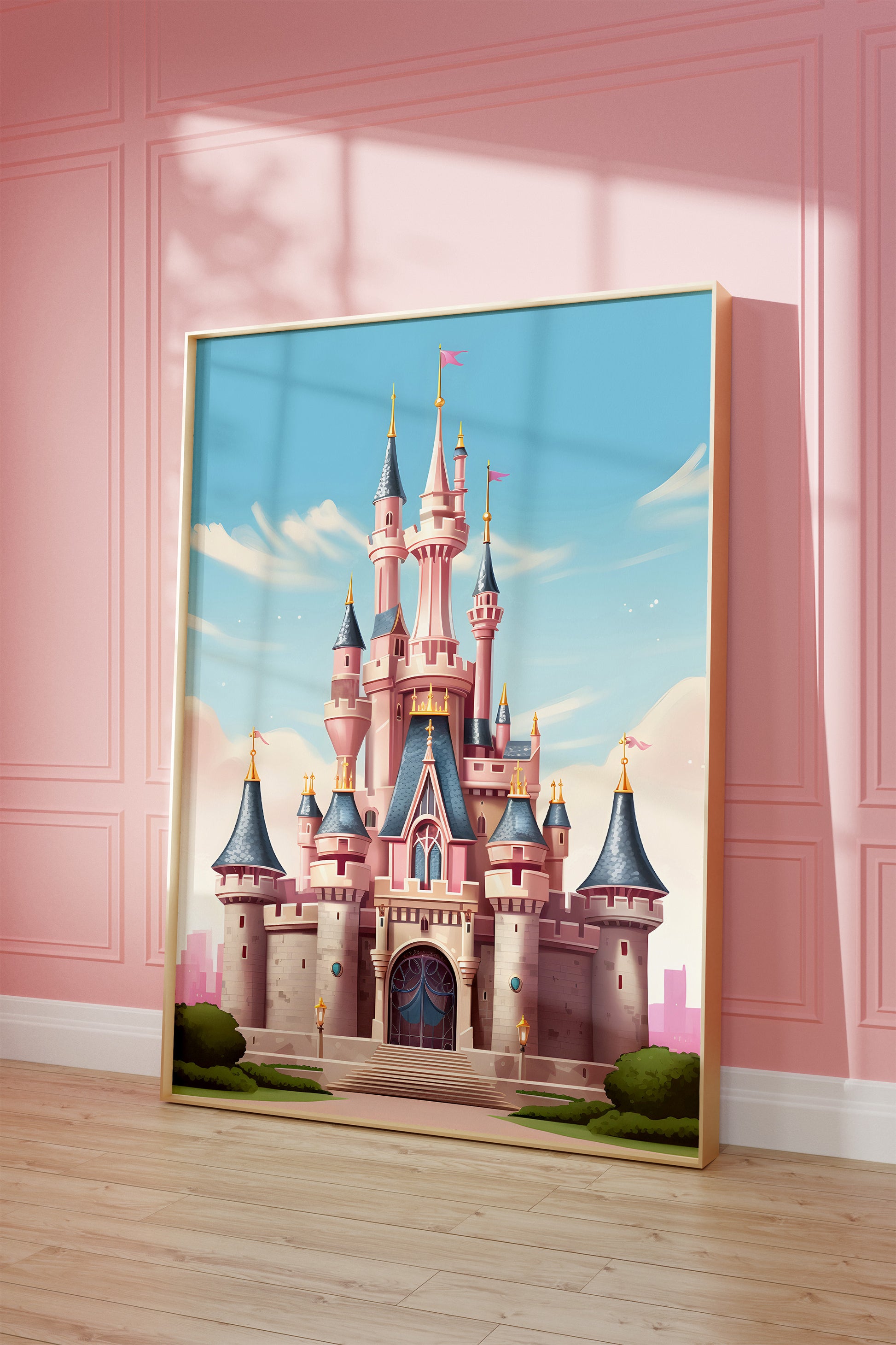 Disney castle print in 70x100cm.