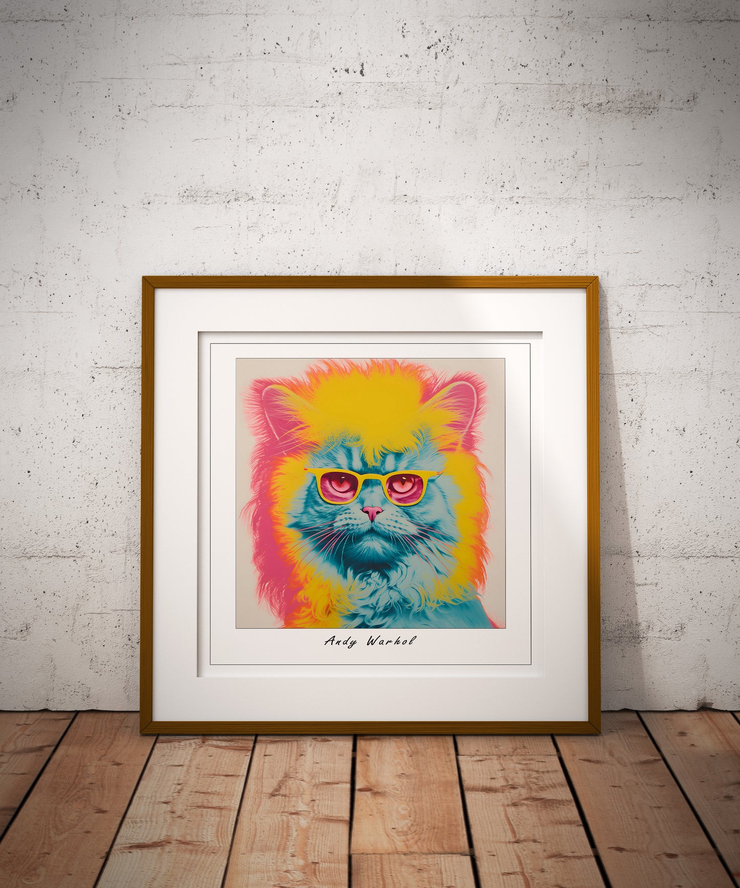 Andy Warhol Cat print | Different sizes and canvas - The Hue Map