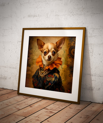 Chihuahua art print | Different styles and sizes - The Hue Map