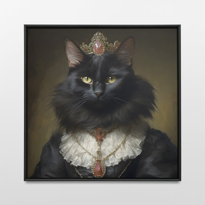 Black Cat Royalty wall art.