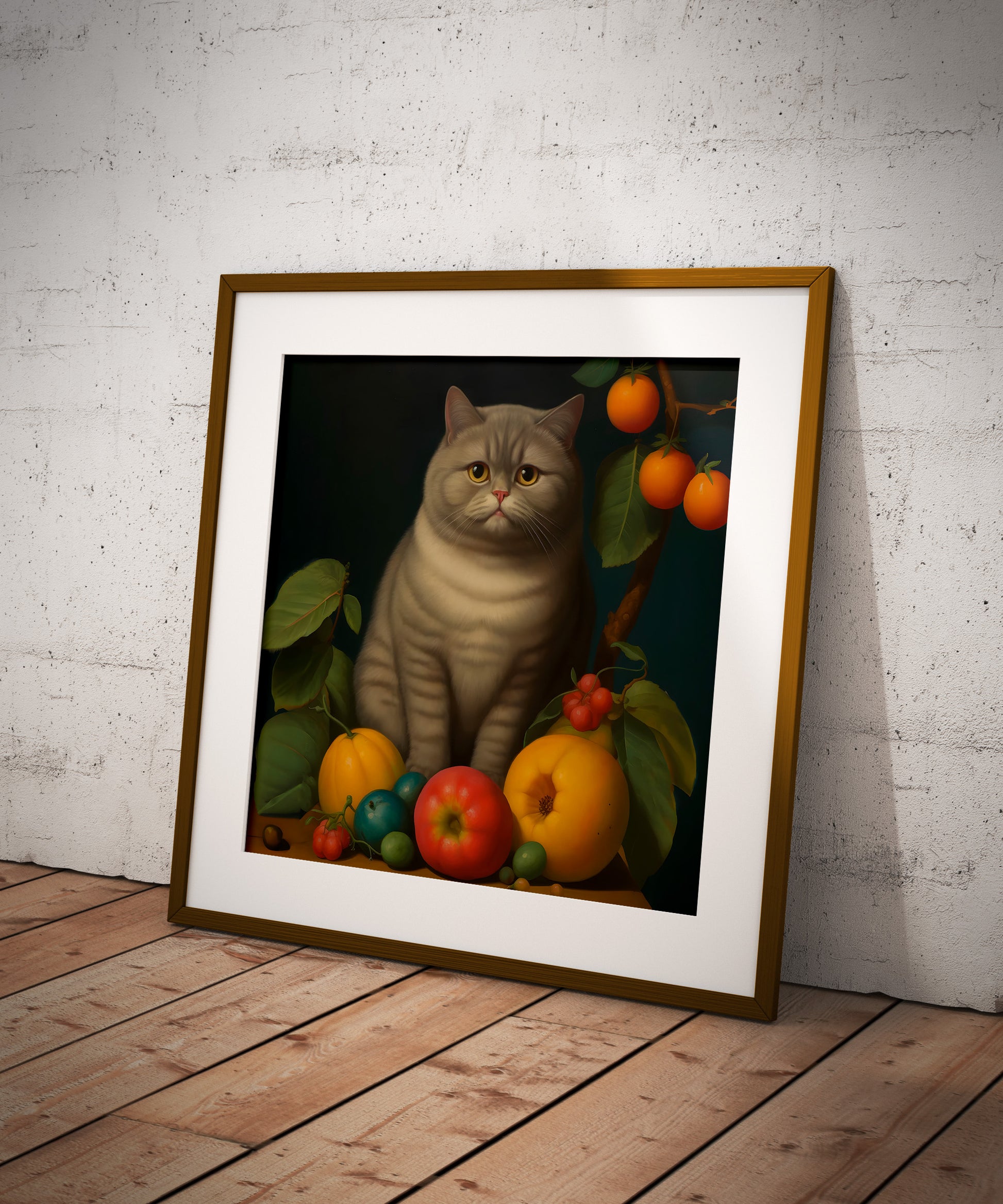 Fernando Botero Cat portrait | Different sizes and canvas - The Hue Map