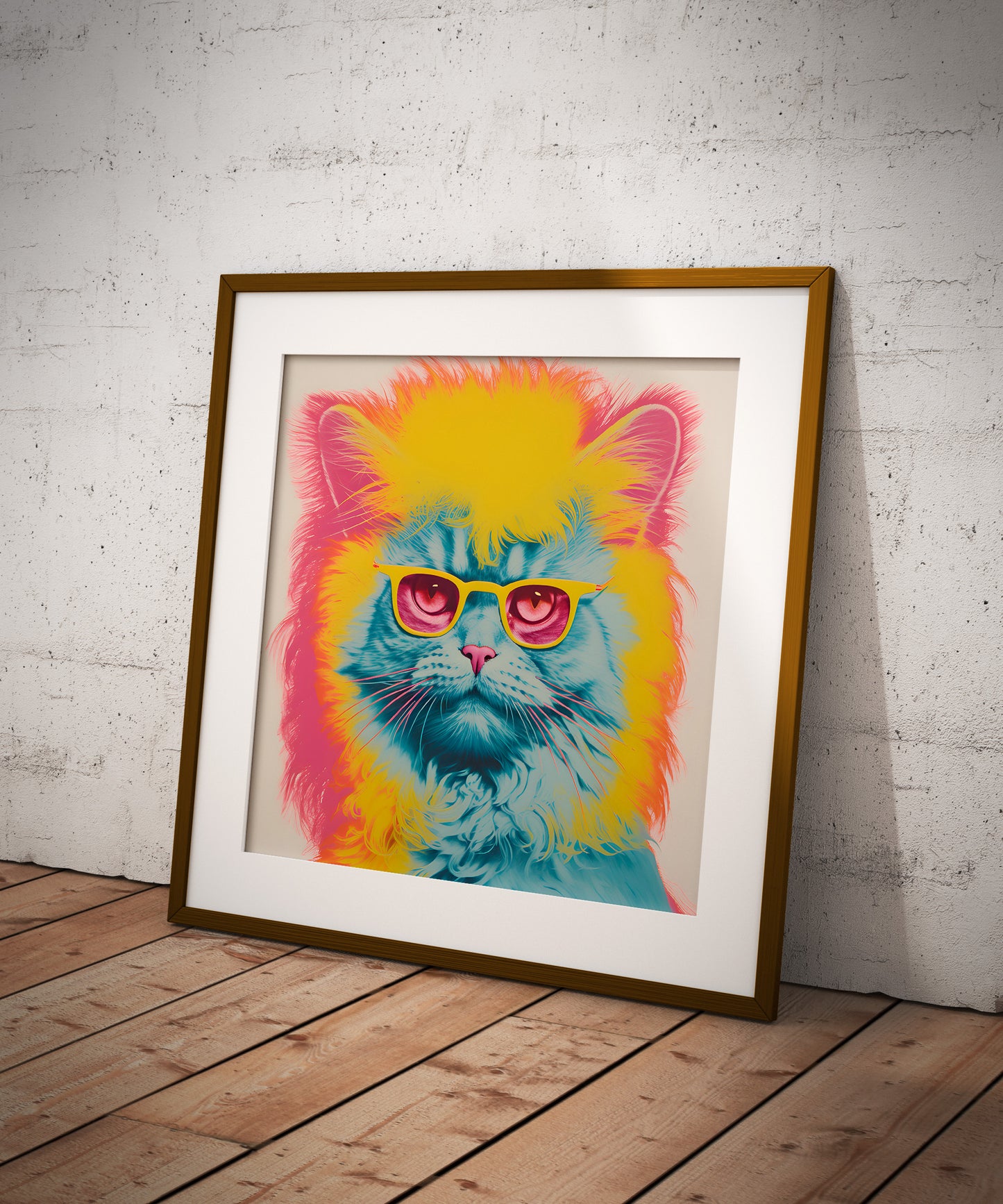 Andy Warhol Cat print | Different sizes and canvas - The Hue Map