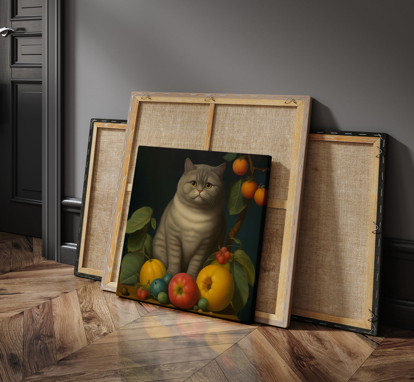 Fernando Botero Cat portrait | Different sizes and canvas - The Hue Map