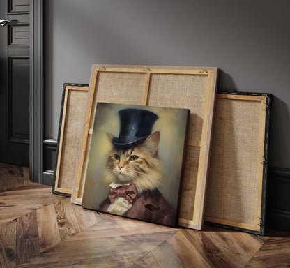 Victorian Cat wall art | Different styles and sizes - The Hue Map