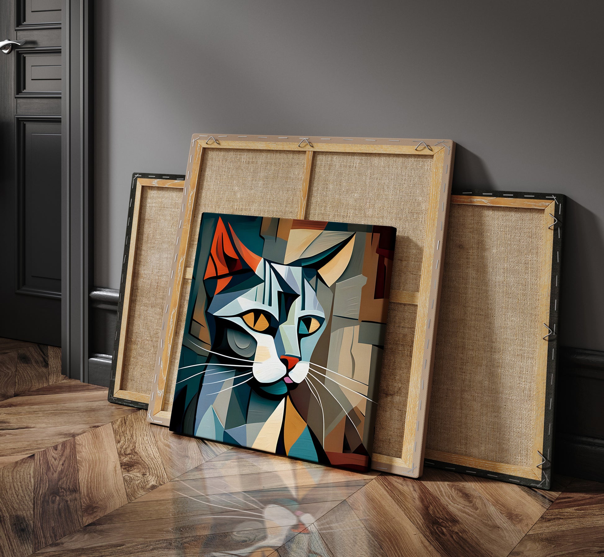 Picasso Cat print | Different sizes and canvas - The Hue Map