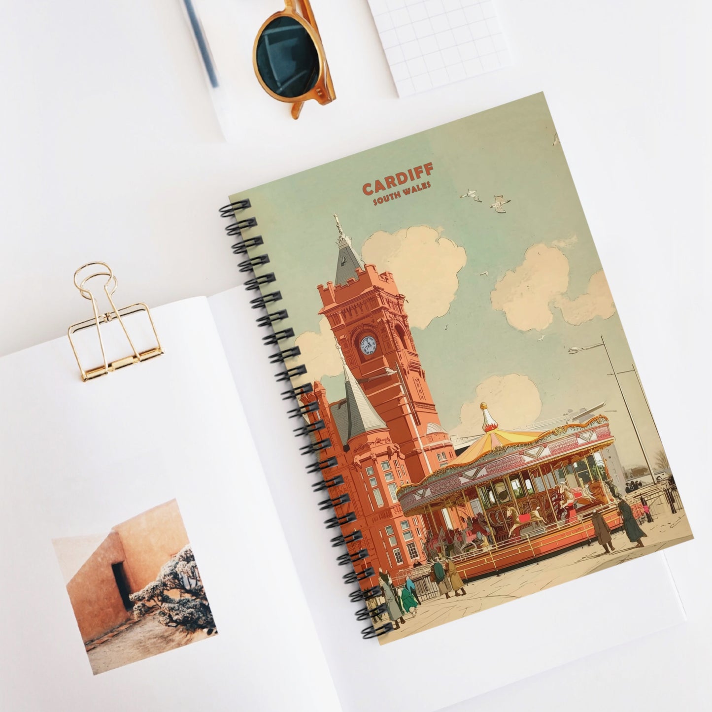 Cardiff Spiral Notebook