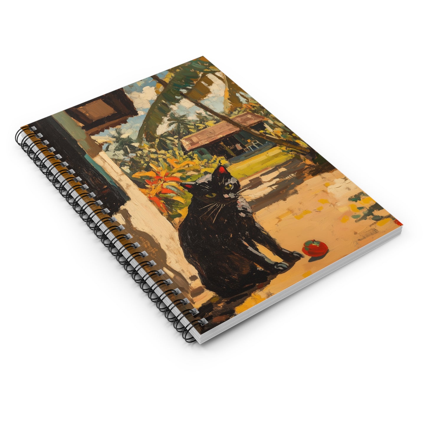 Black Cat Spiral Notebook