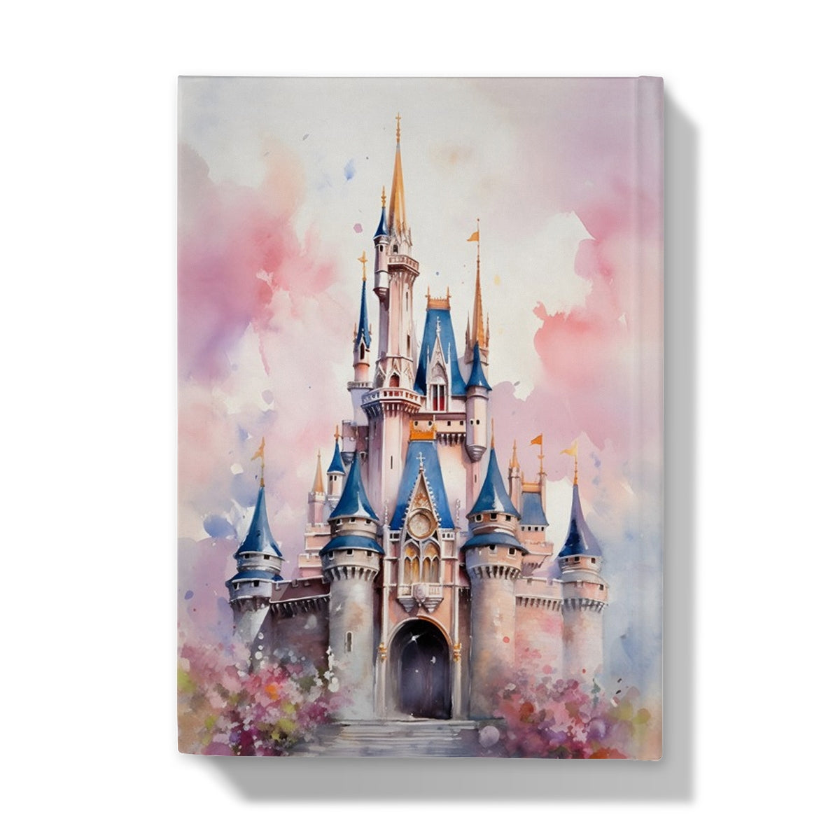 Watercolor Disney Castle Hardback Journal - The Hue Map