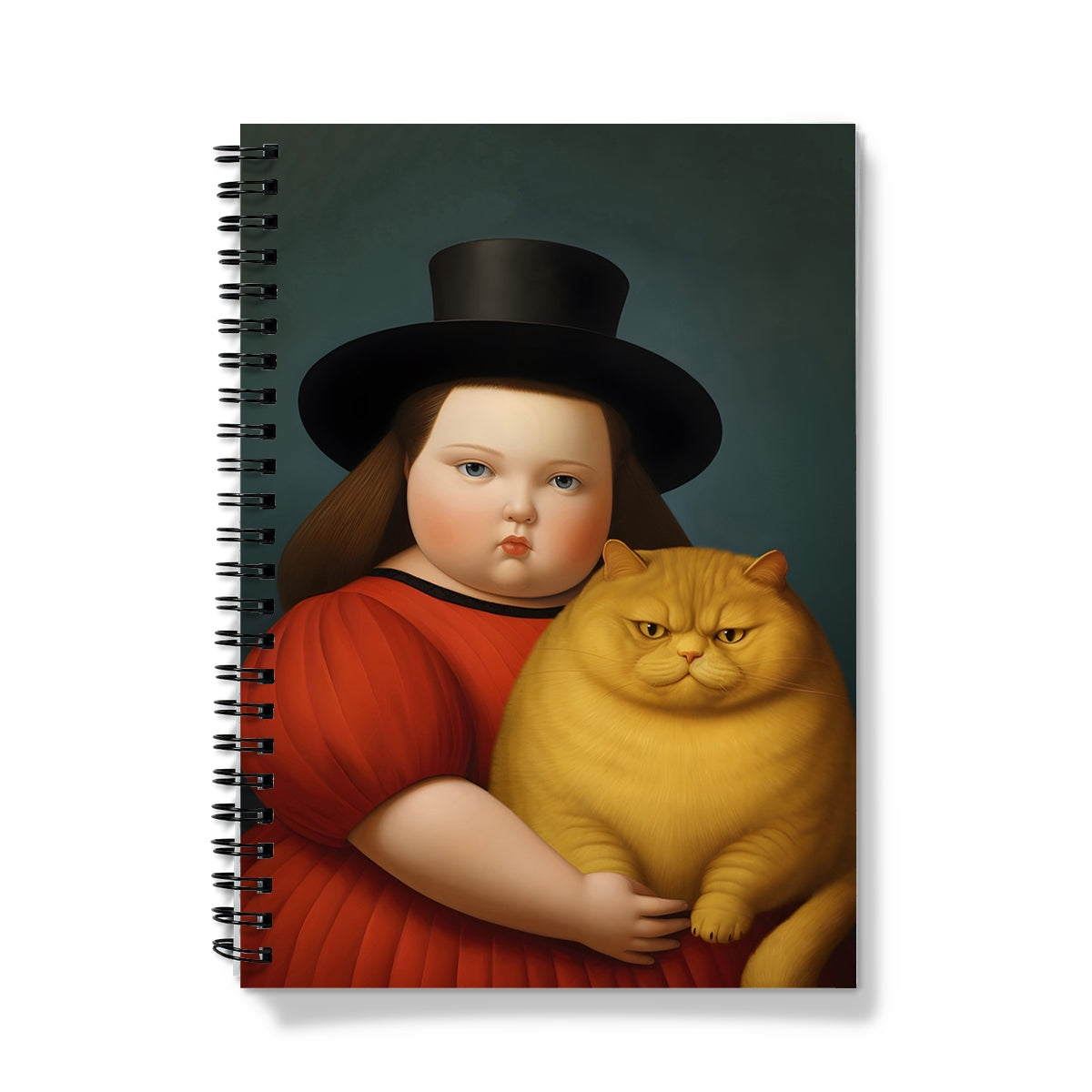 Botero Girl Notebook