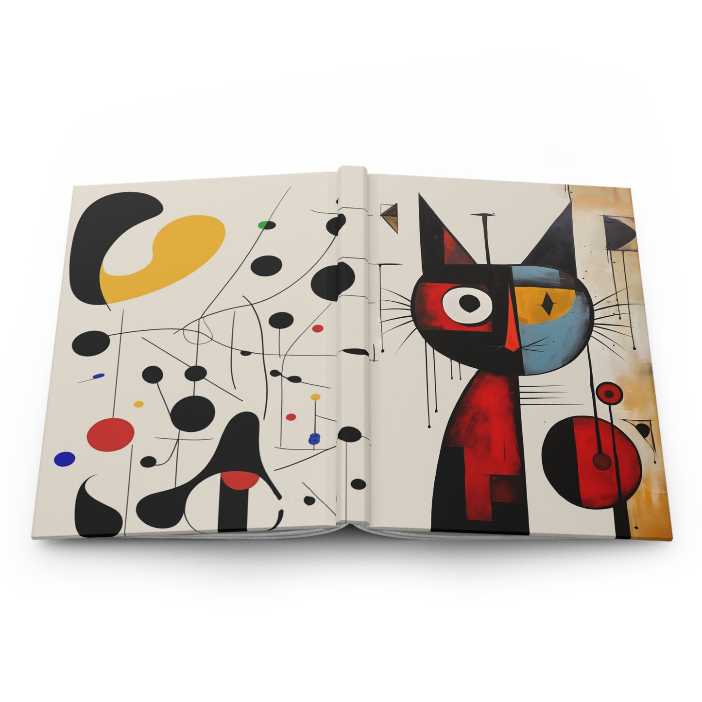 Journal à couverture rigide du chat Miró