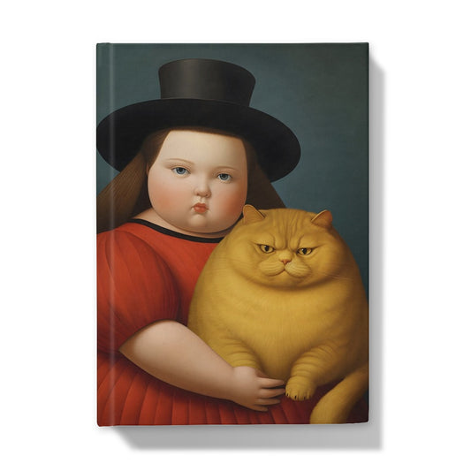 Botero Girl with Hardback Journal