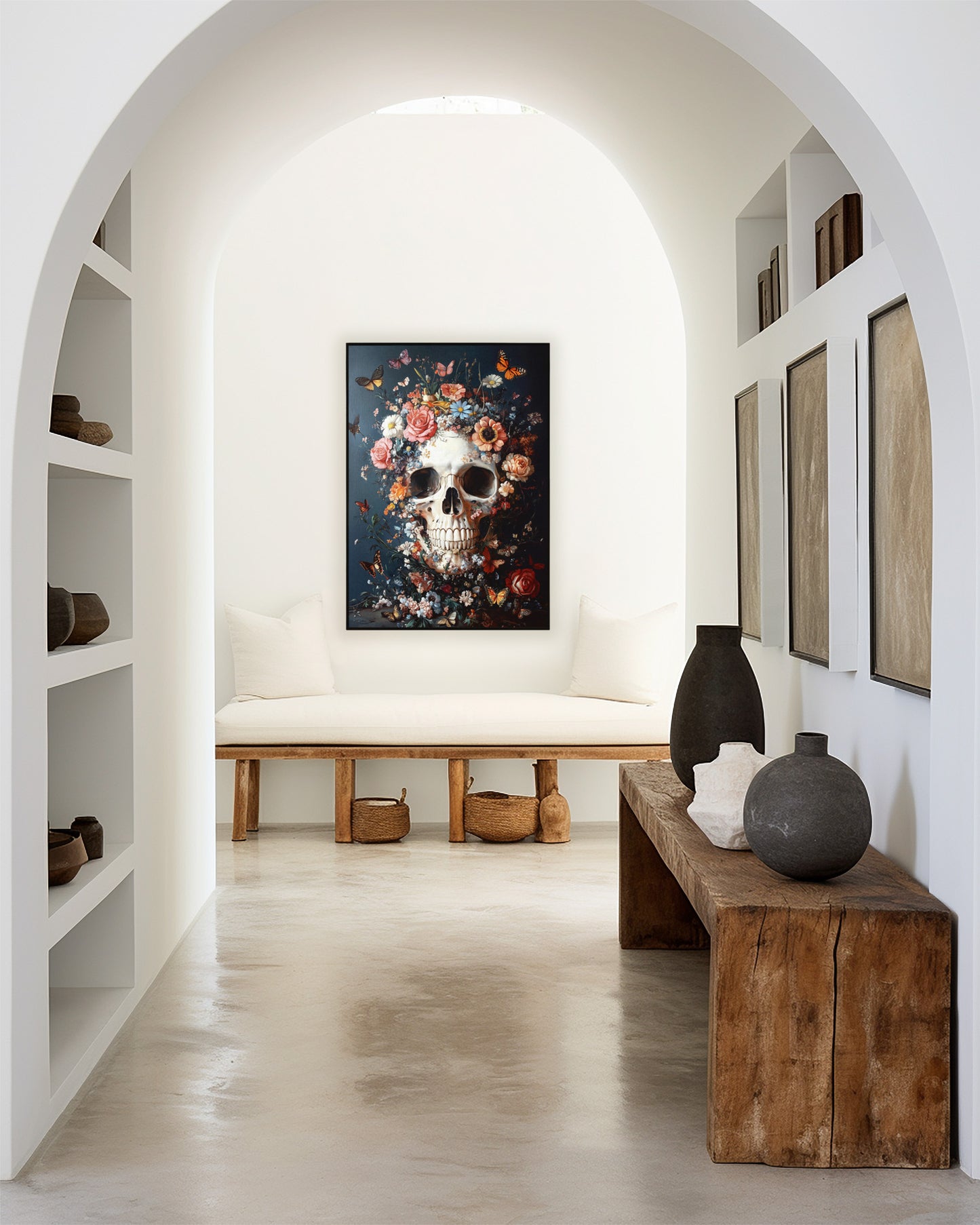 Flowers, Skulls & Butterflies Wall Art
