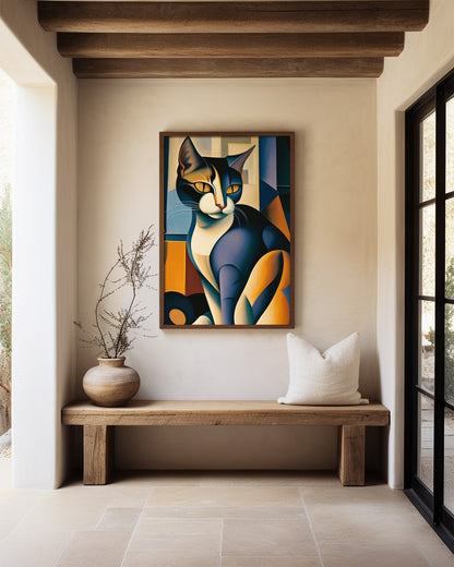 Pablo Picasso cat wal art.