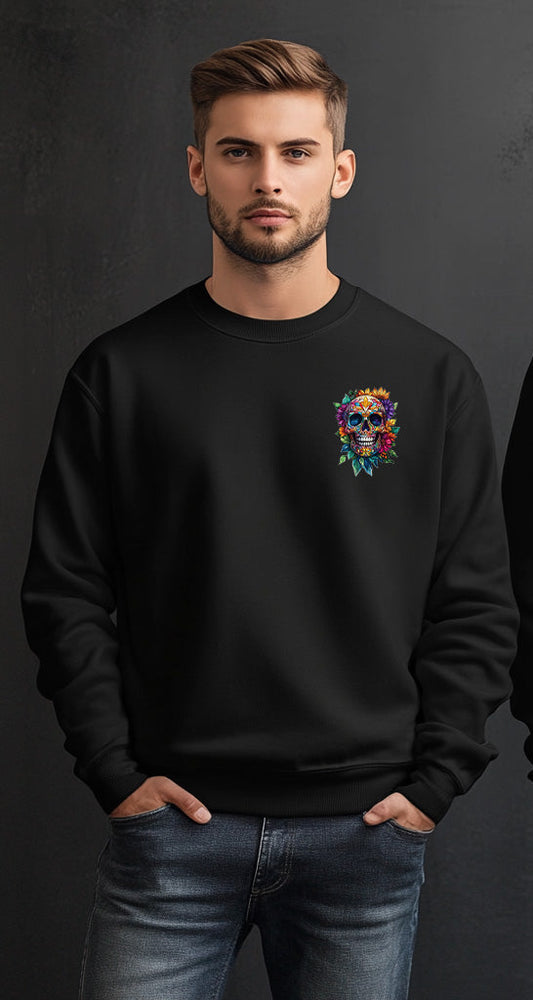 Sweat-shirt Unisexe Crâne Sauvage | Cadeau d'Art Audacieux | Cadeau Anniversaire & Noël