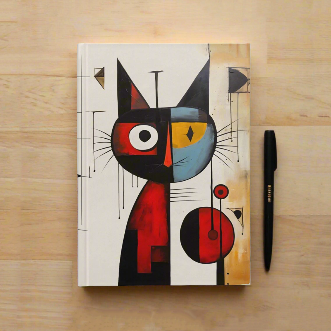 Joan Miró cat Hardback Journal