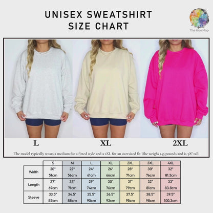 Watercolour World Map Sweatshirt