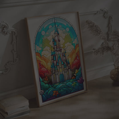 Disney Castle print | Different sizes and canvas