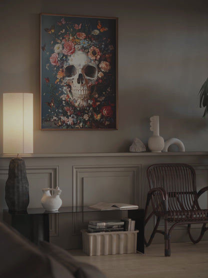 Flowers, Skulls & Butterflies Wall Art