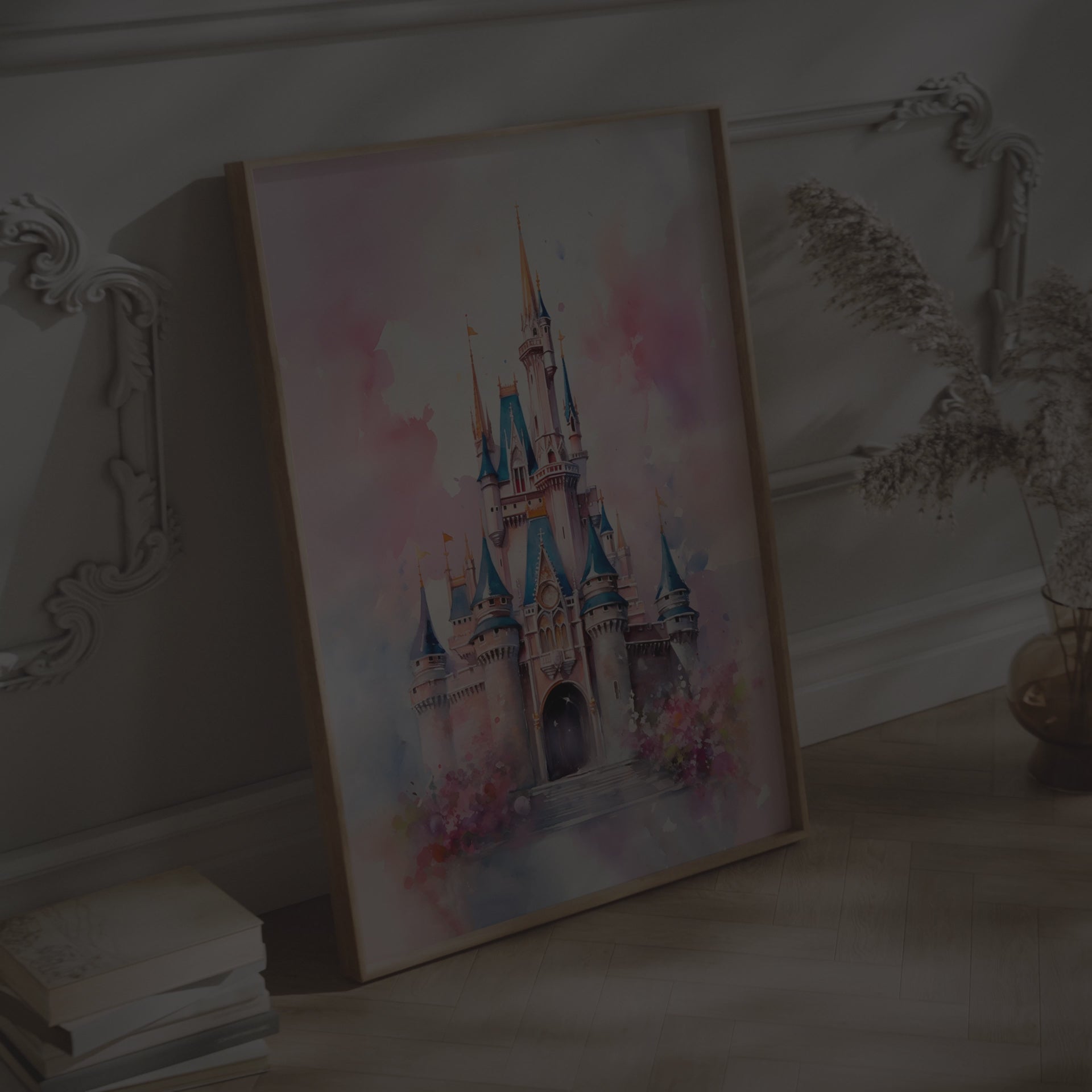 Disney castle print | Beautiful wall art