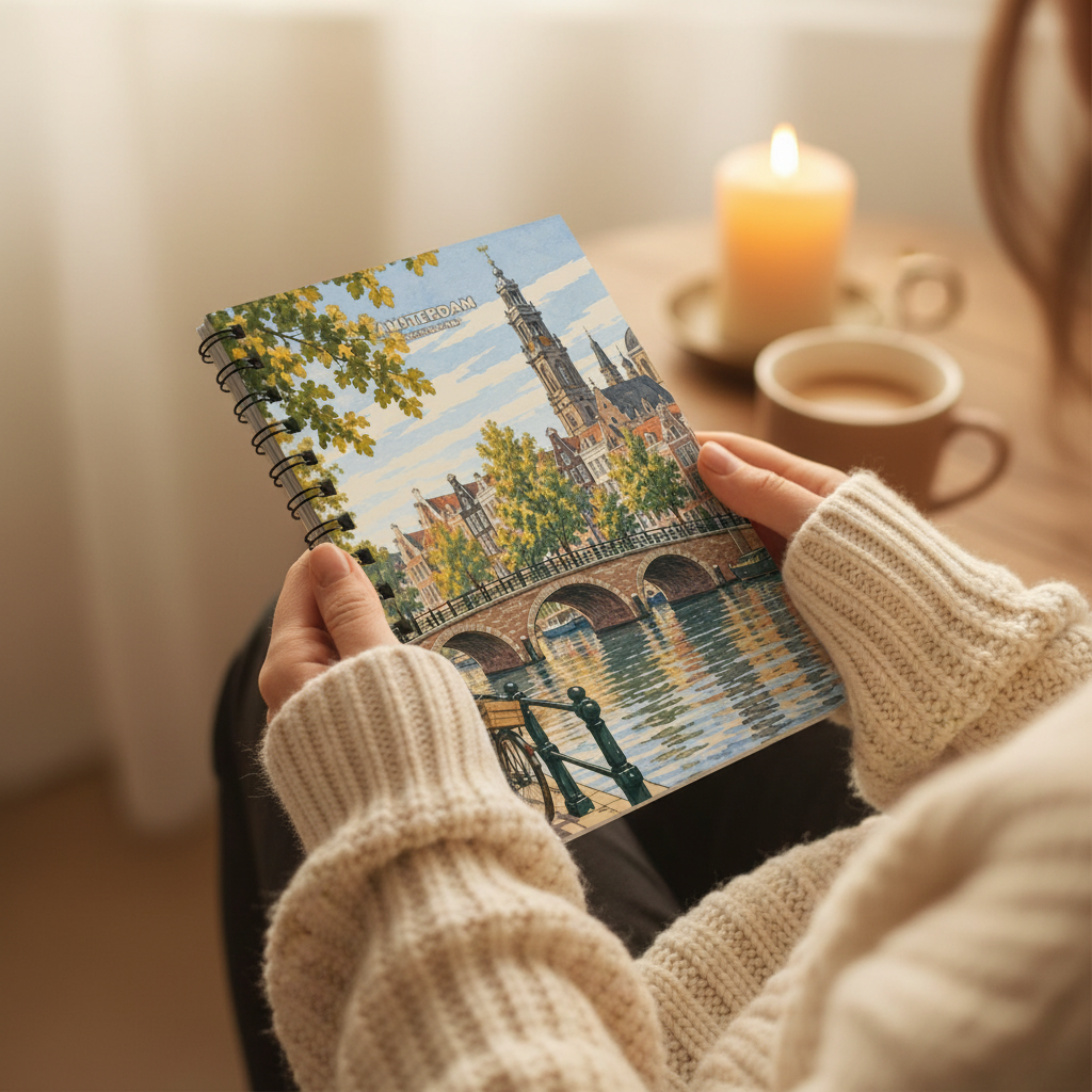 Amsterdam Spiral Notebook | Watercolor Travel Journal