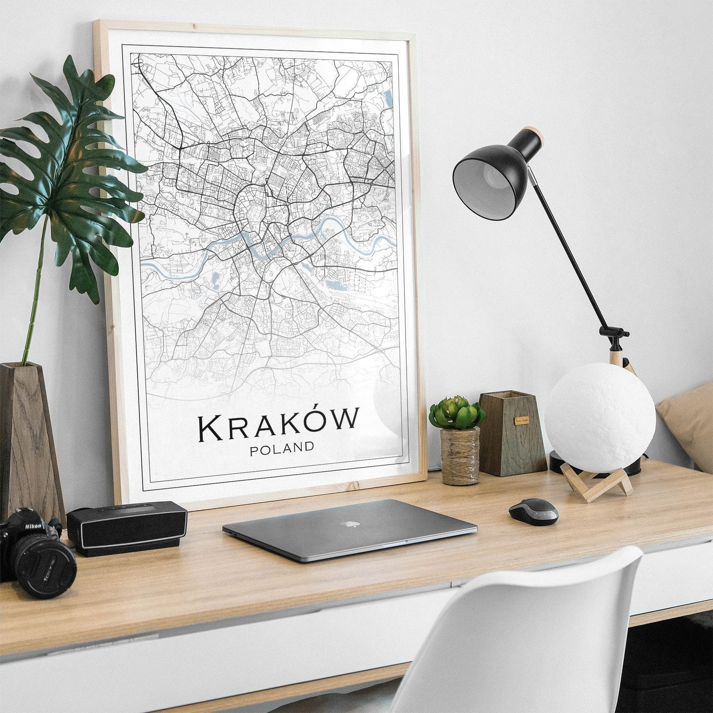 Krakow city print | Poland travel poster | Krakow wall art